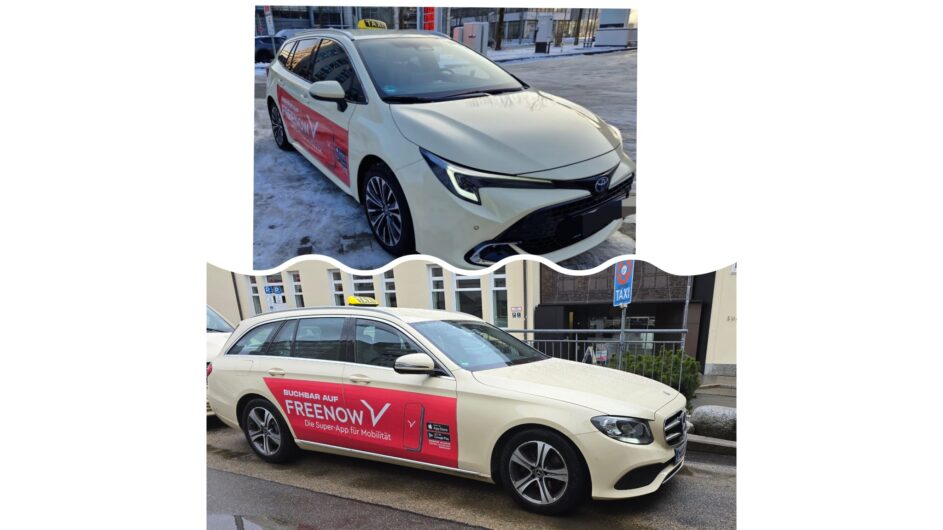 aktiver Taxibetrieb mit 4 Konzessionen und 4 Fahrzeugen in München zu verkaufen